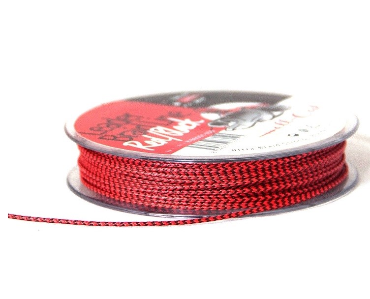 Hell-Cat Návazcová Šňůra Leader Braid Line Red Black 20 m (1)